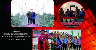 Peresmian Jembatan Gantung Desa Karangasem Akhiri Kegiatan BSMSS 2022